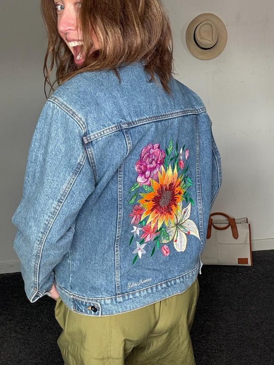 Sofia Marino Denim Jacket, Size S, BNWT. Fits a size 10 or 12 fine