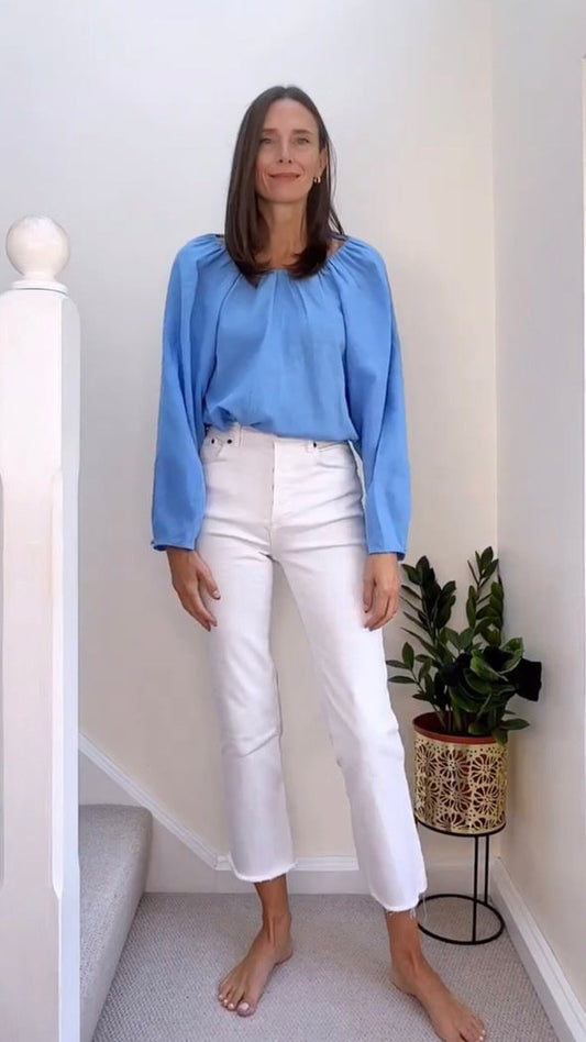 Whistles Linen Top, Size 8