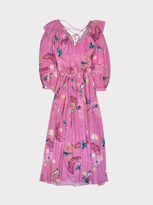 Hayley Menzies Silk Dress, Size S. Fits a 8 or 10 fine