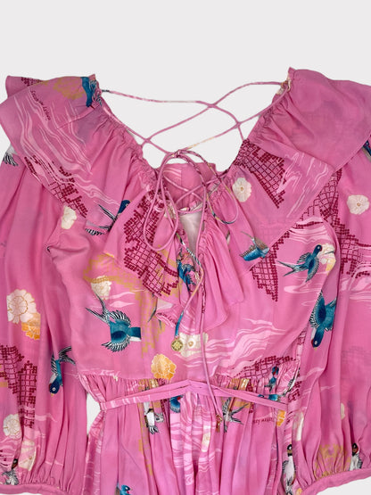 Hayley Menzies Silk Dress, Size S. Fits a 8 or 10 fine