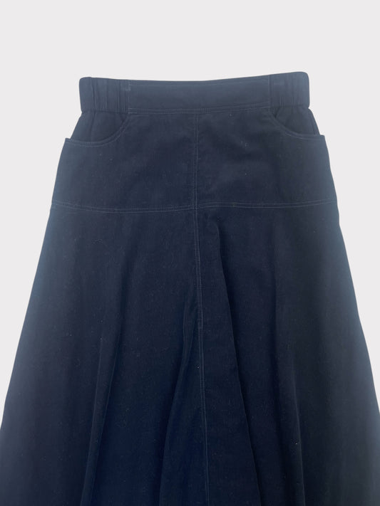 Cefinn Navy Cord Skirt, Size 10