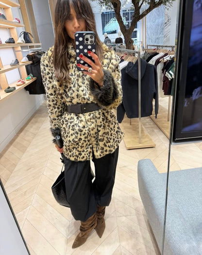 Sister Jane Faux Fur Jacket, Size S.