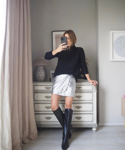 Sezane Leather Skirt, Size 34