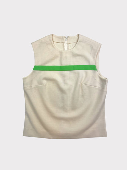 Vintage Cream Top, fits a size 10/12
