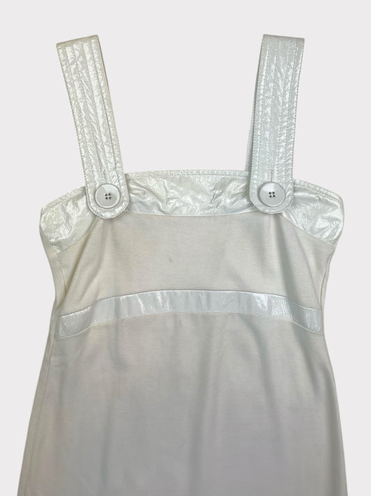 Retro White Mini Dress, would fit a size 10