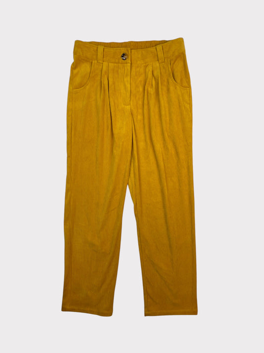 Yellow Cord Trousers, Size S