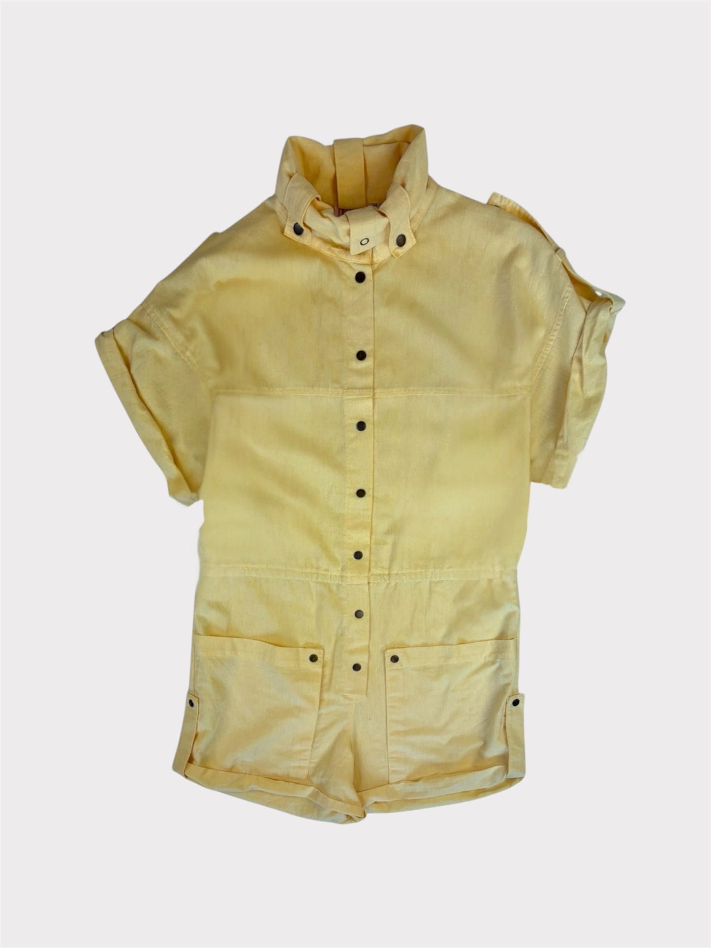 Vintage Yellow Playsuit, Size 38