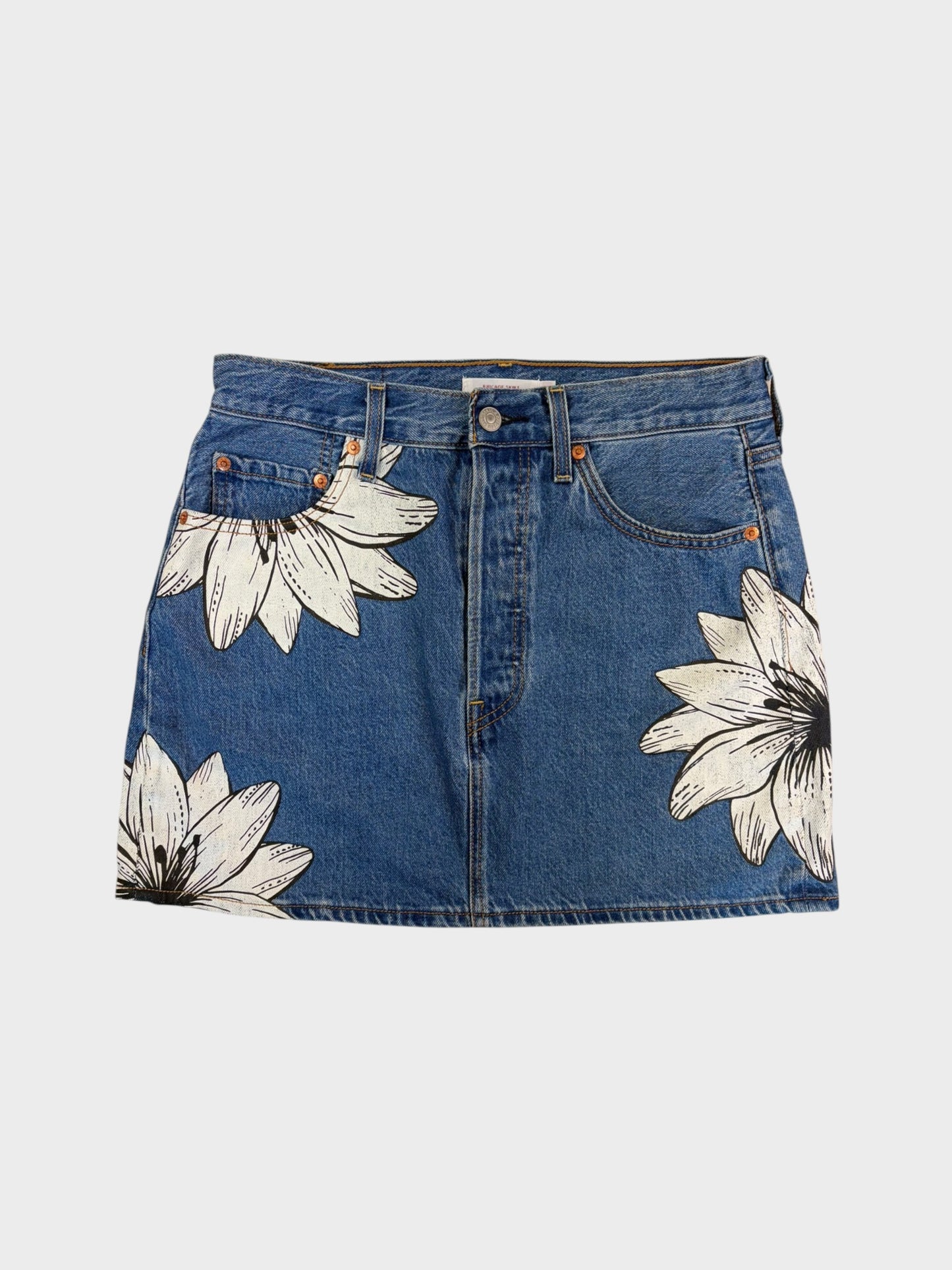 Levi's X Farm Rio Denim Skirt, Size 29