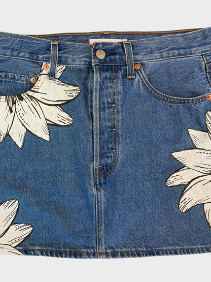 Levi's X Farm Rio Denim Skirt, Size 29