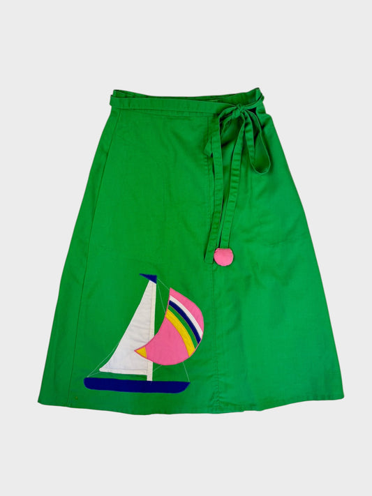 Tree Tops Wrap Skirt, Size M
