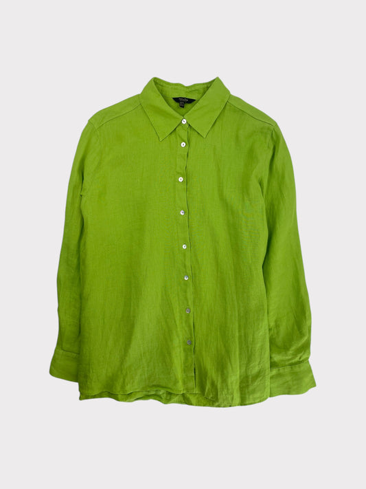 Massimo Dutti Linen Shirt, Size 14. Would fit an oversized 8 or 10 fine too