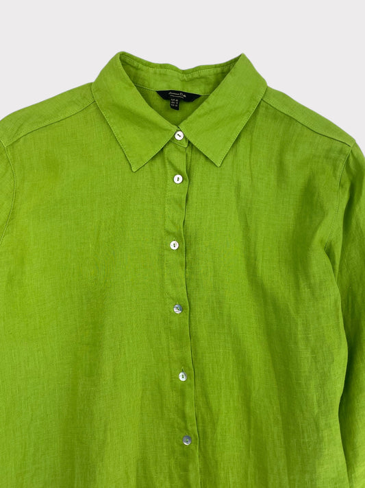 Massimo Dutti Linen Shirt, Size 14. Would fit an oversized 8 or 10 fine too
