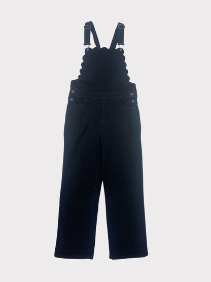 Love & Roses Scallop Wide Leg Dungarees, Size 14