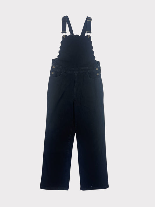 Love & Roses Scallop Wide Leg Dungarees, Size 14