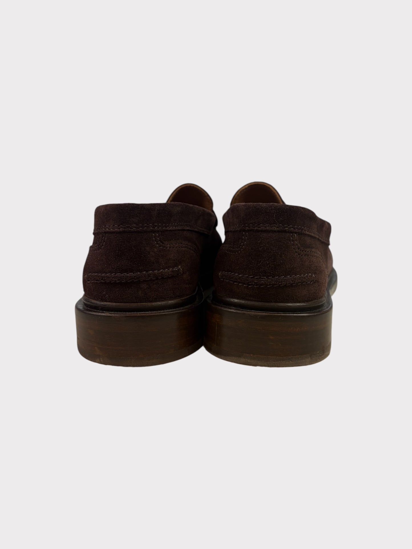 Bobbies Suede Loafers, Size 41