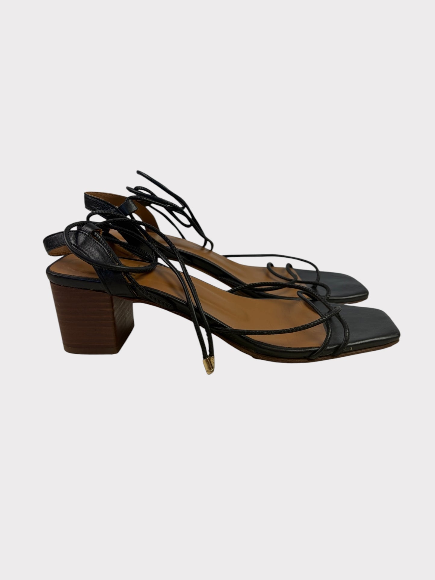 Bobbies Strappy Sandals, Size 40