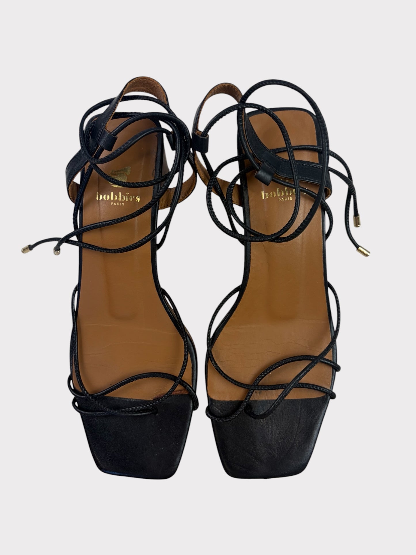 Bobbies Strappy Sandals, Size 40