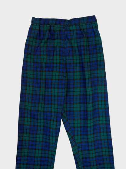 Vintage Tartan Trousers, Fit a size 8
