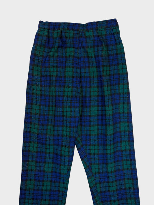 Vintage Tartan Trousers, Fit a size 8