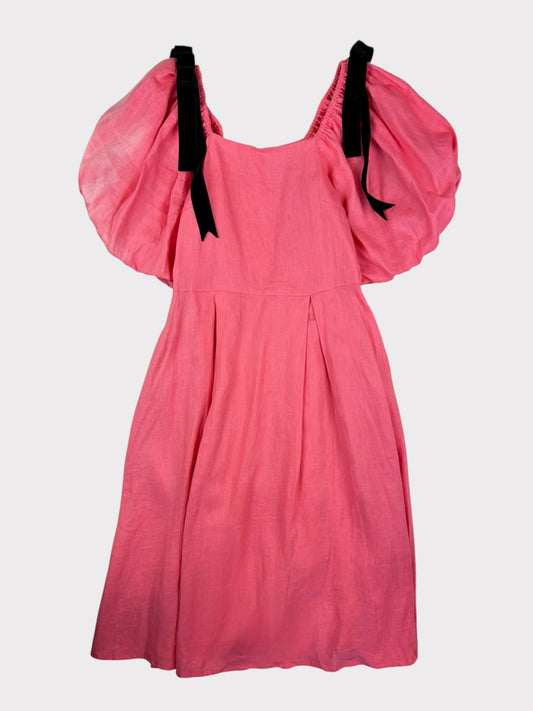 Risa Wonders Linen Dress, Size M