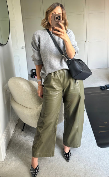 Pilcro Faux Leather Trousers, Size XS