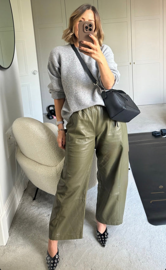 Pilcro Faux Leather Trousers, Size XS