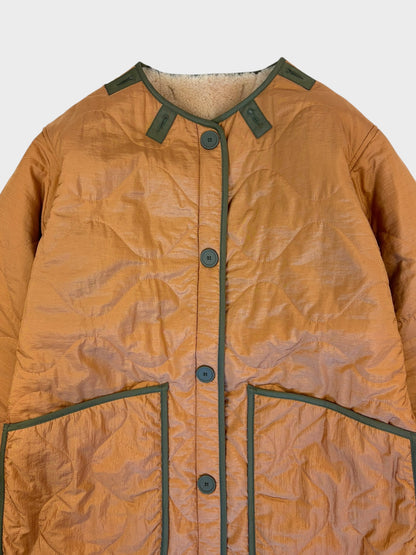 Marfa Stance Reversible Shearling Paneled Coat, Size S