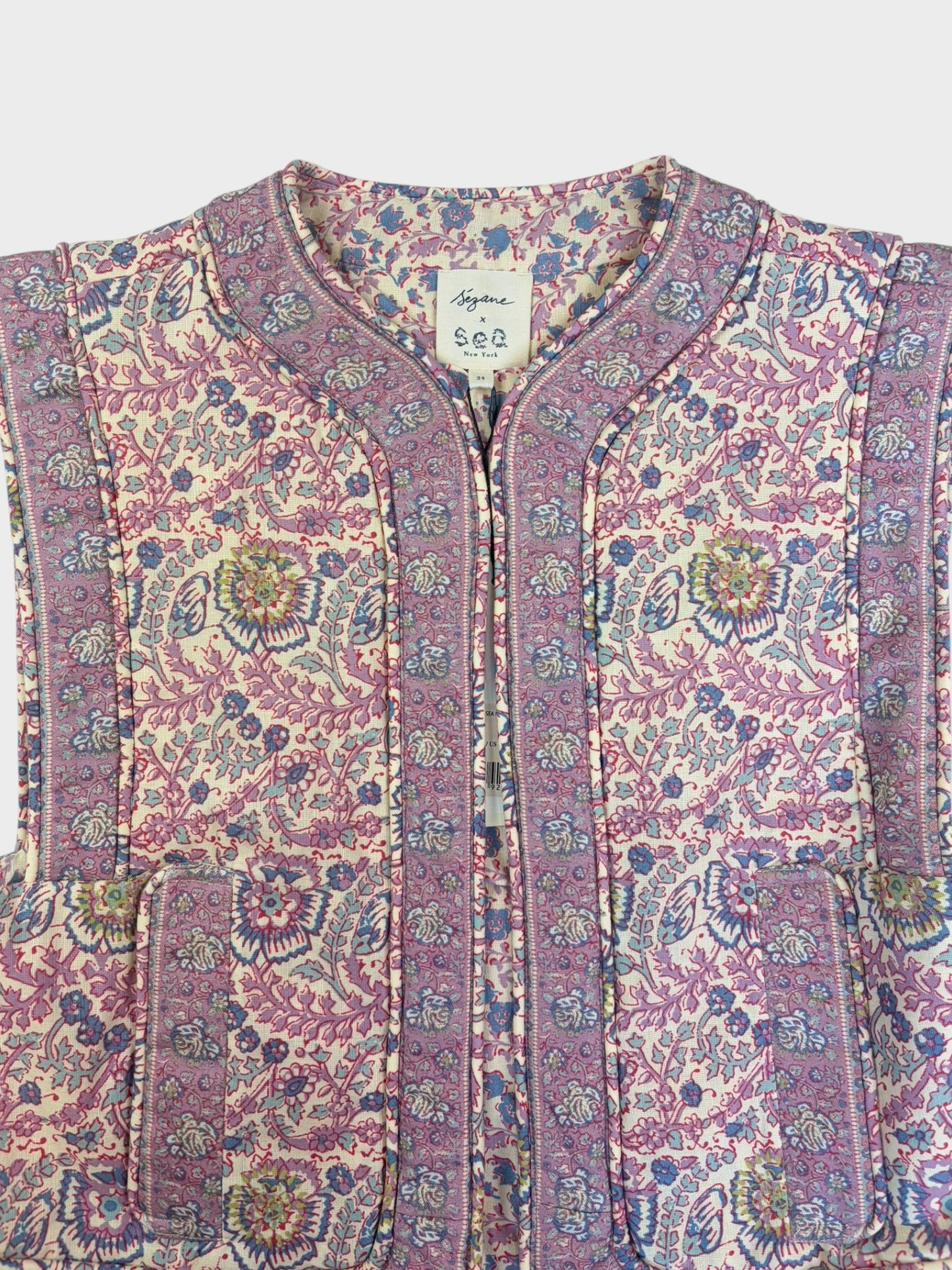 Sezane X Sea New York Waistcoat, Fits an 8 or 10 fine BNWT