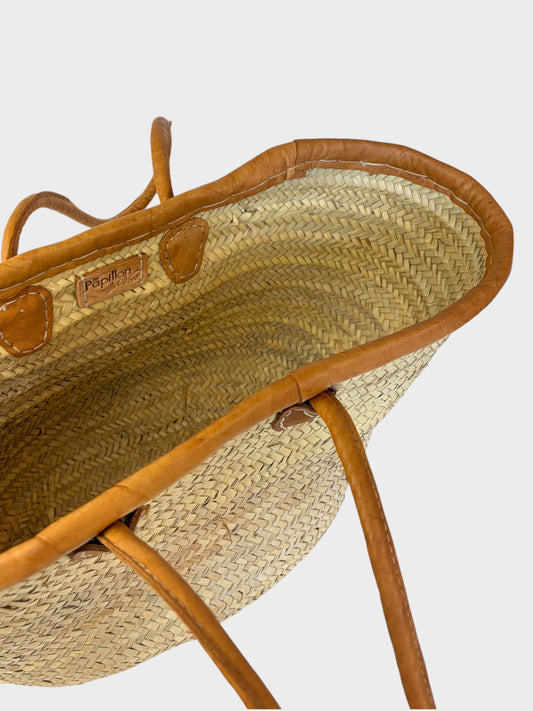 Le Papillon Vert Basket Bag