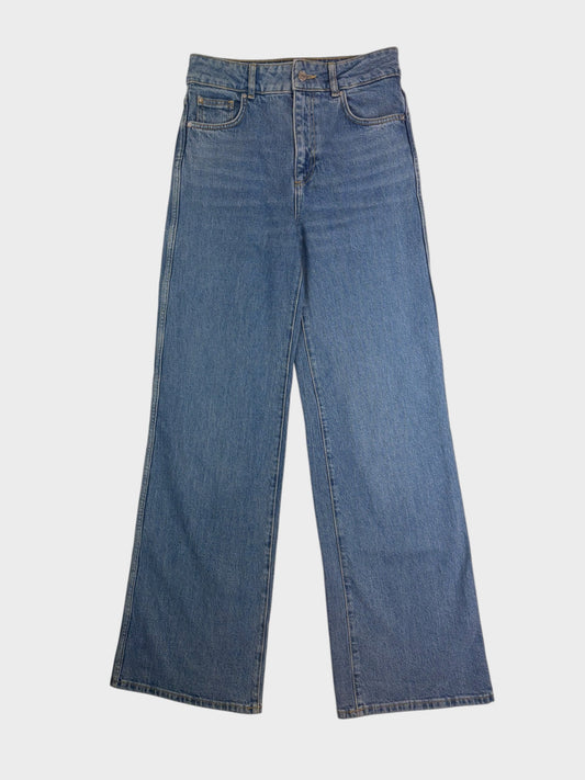 Sezane 1970's Wide Leg Jeans, Size 36