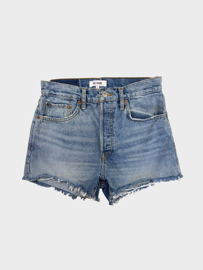 Re-Done Denim Shorts, Size 27