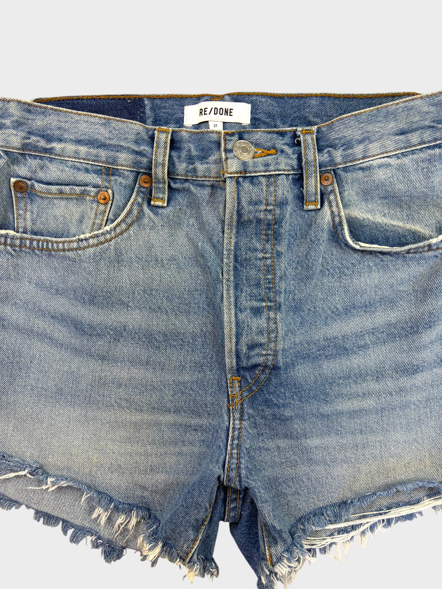 Re-Done Denim Shorts, Size 27