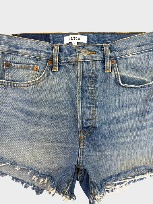 Re-Done Denim Shorts, Size 27