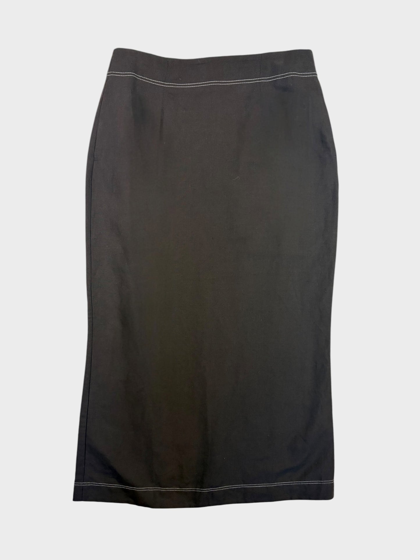 Aligne Linen Blend Skirt, Size 10