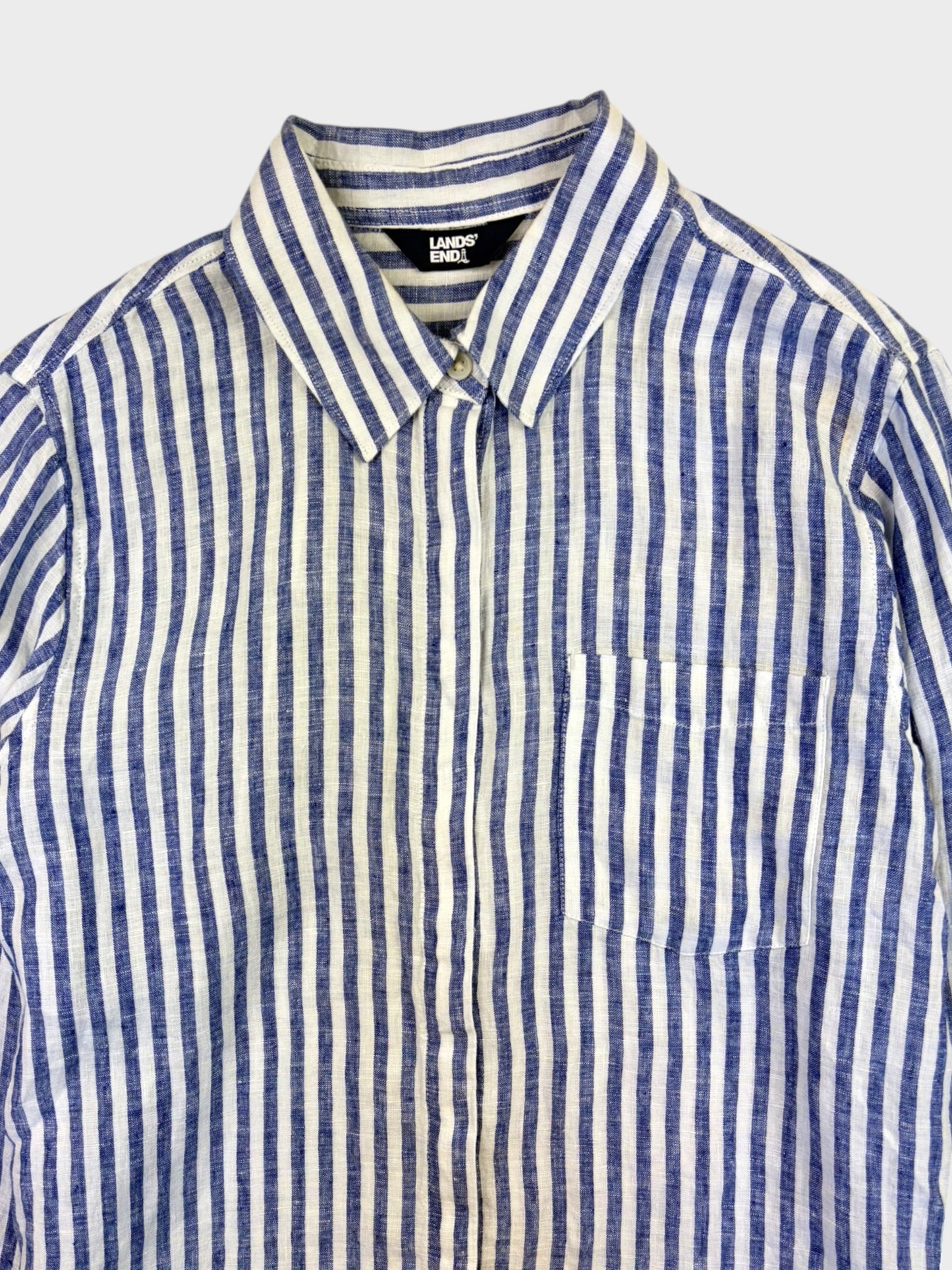 Lands' End Linen Shirt, Size M