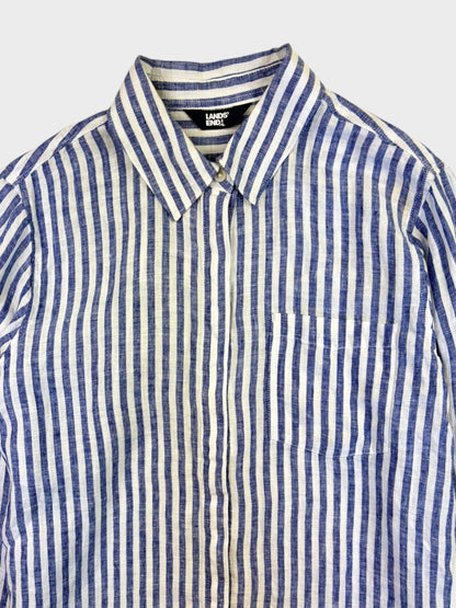 Lands' End Linen Shirt, Size M