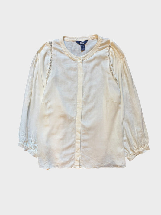 Lands End Linen Blend Shirt, size M