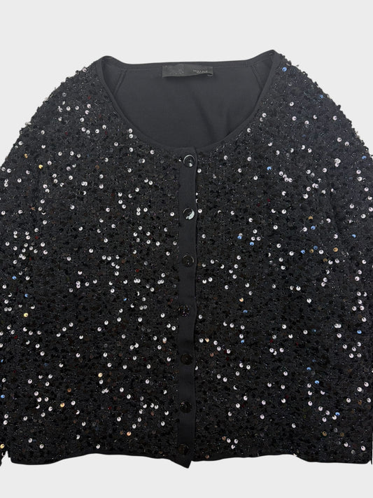 Zara Sequin Cardigan, Size S