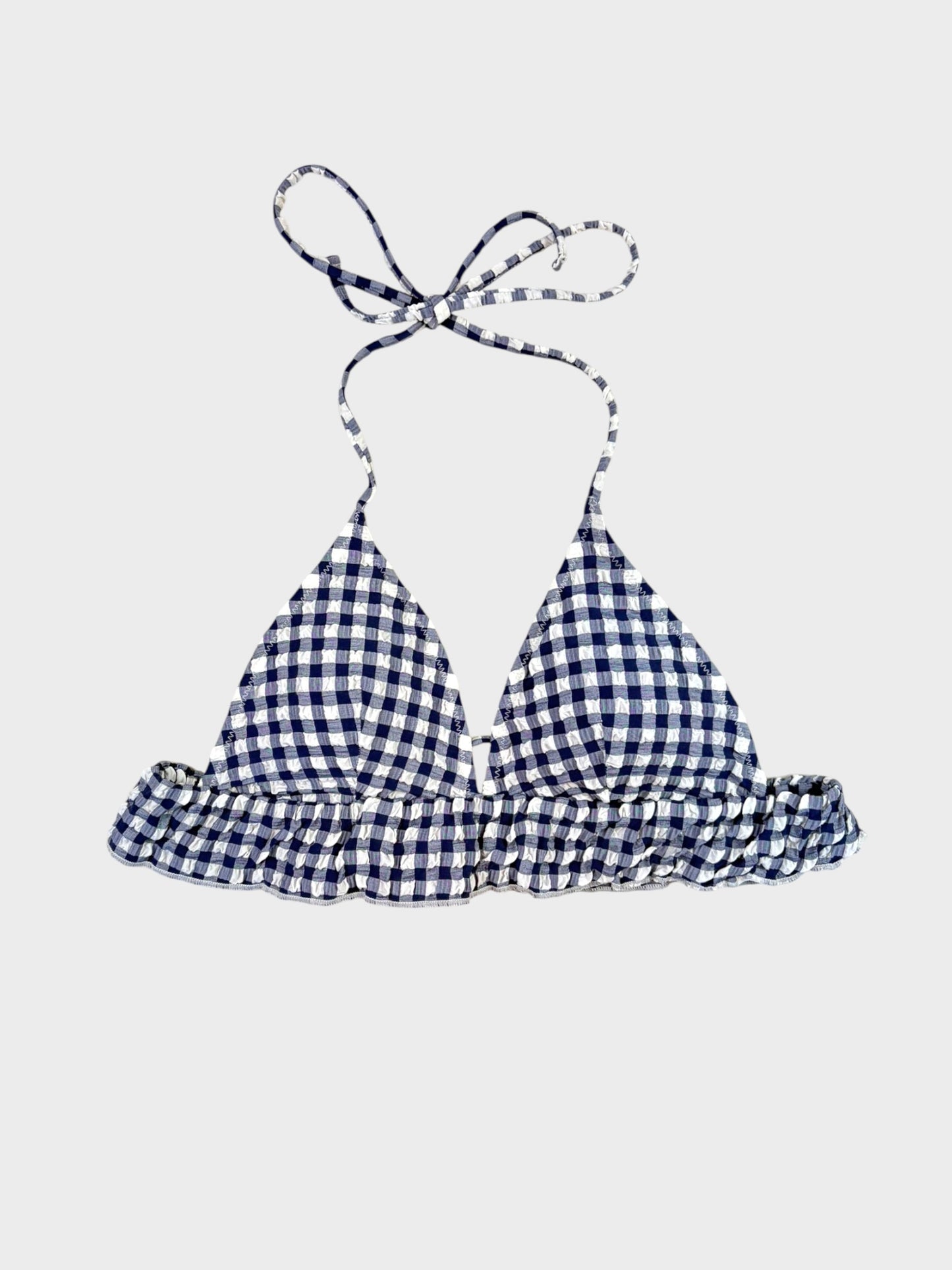 Navy Gingham Bikini, Fits a Size 10