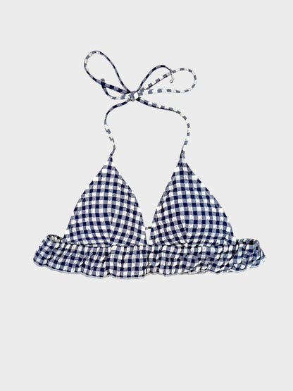 Navy Gingham Bikini, Fits a Size 10