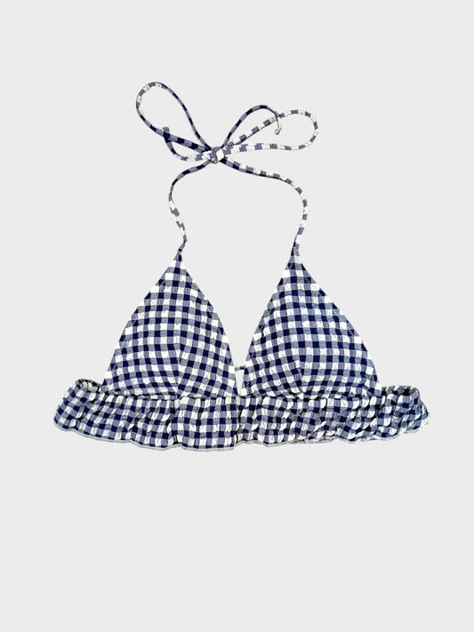 Navy Gingham Bikini, Fits a Size 10