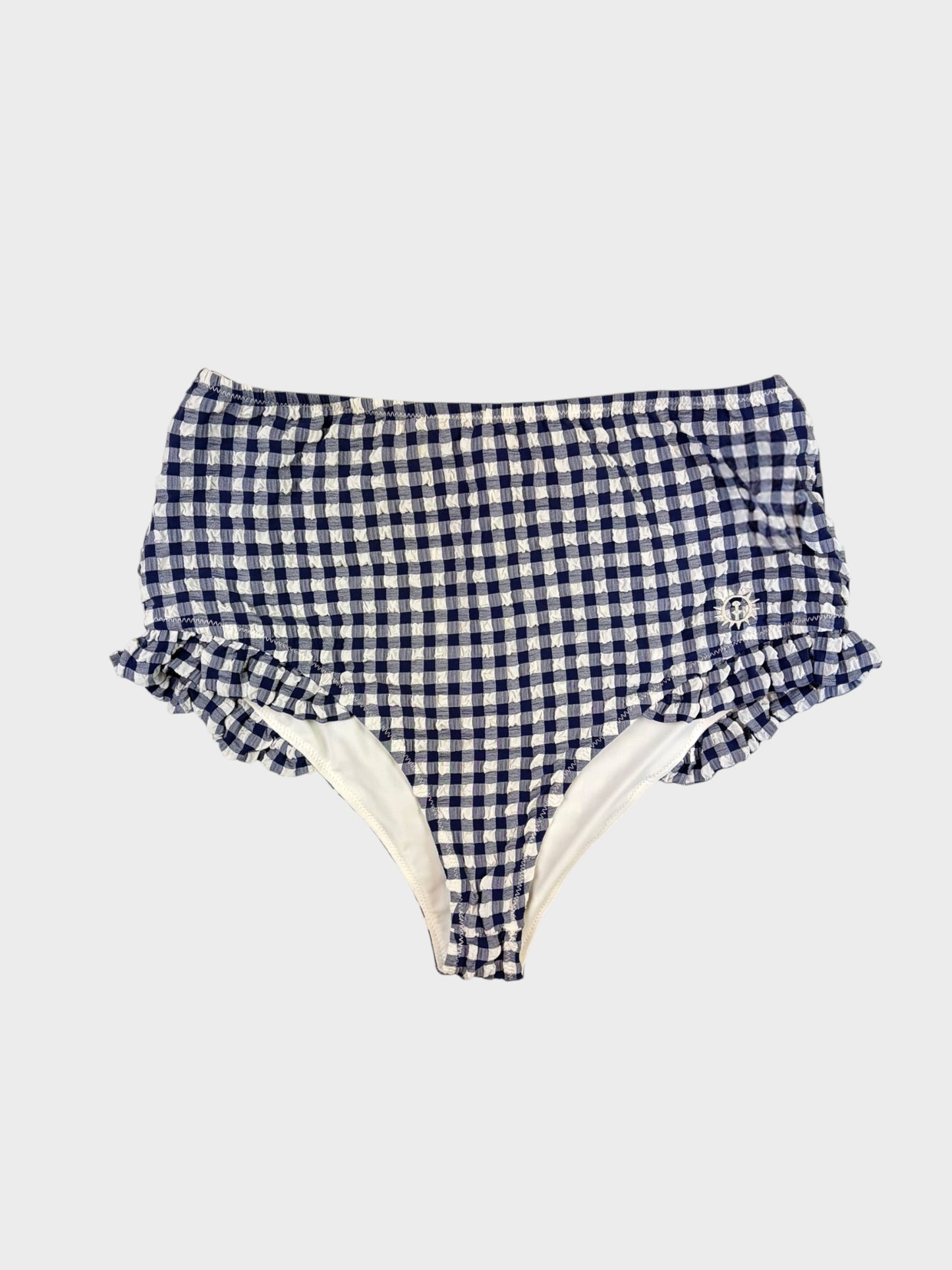 Navy Gingham Bikini, Fits a Size 10