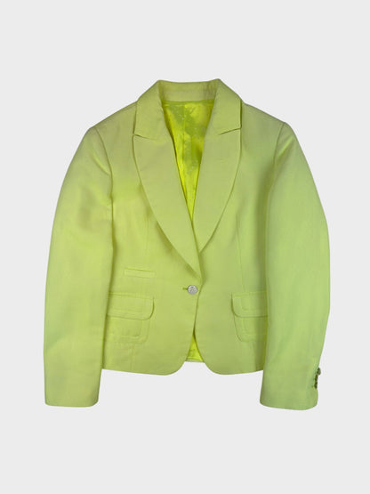 Acid Yellow Blazer, Fits a Size 8