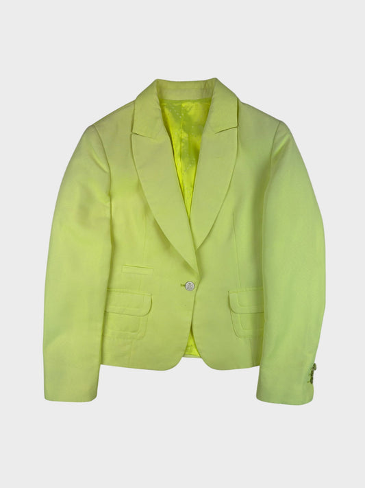 Acid Yellow Blazer, Fits a Size 8