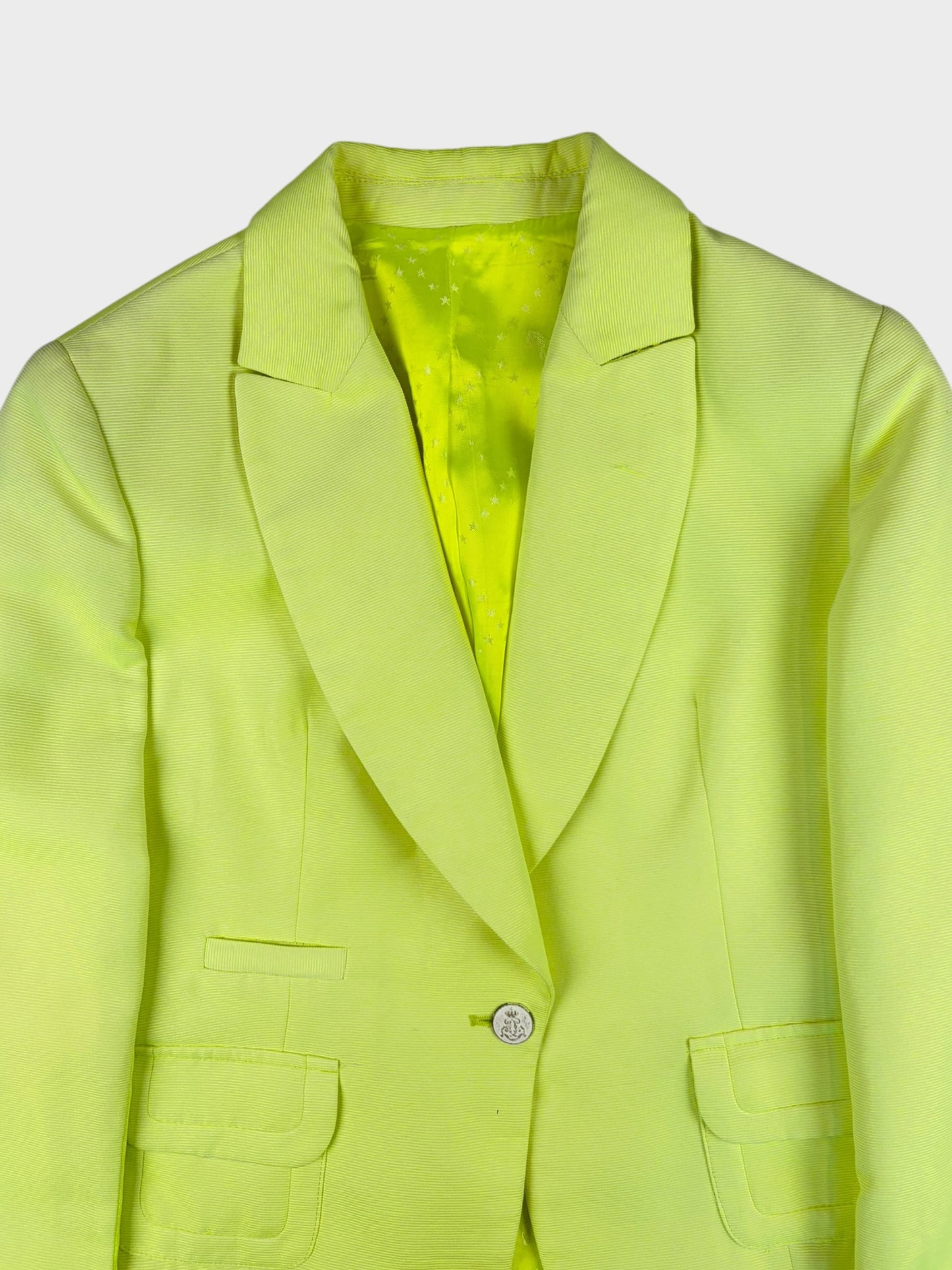 Acid Yellow Blazer, Fits a Size 8