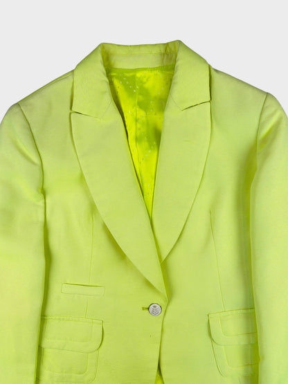 Acid Yellow Blazer, Fits a Size 8