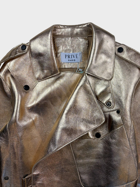 Prive Leather Jacket, Size L, BNWT