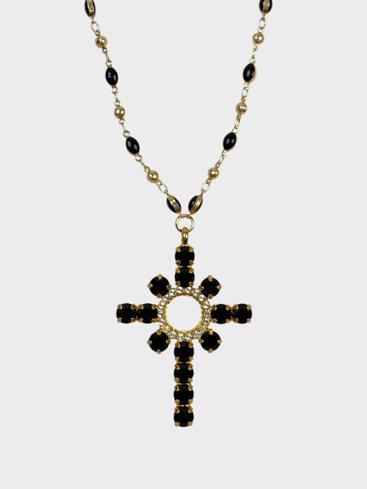 Beaded Cross Necklace