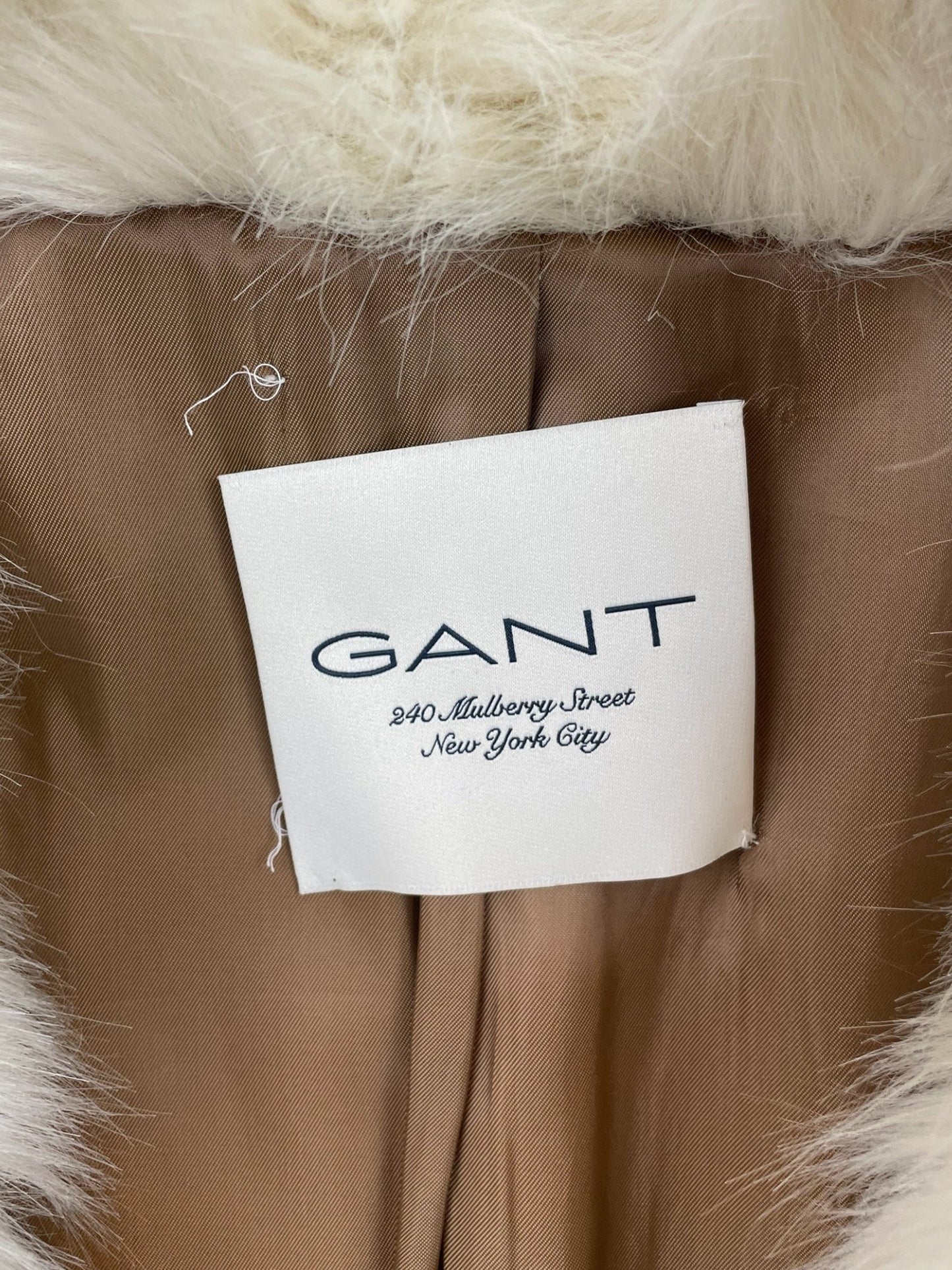 Gant Faux Fur Coat, Size S, fits a Size 10 fine
