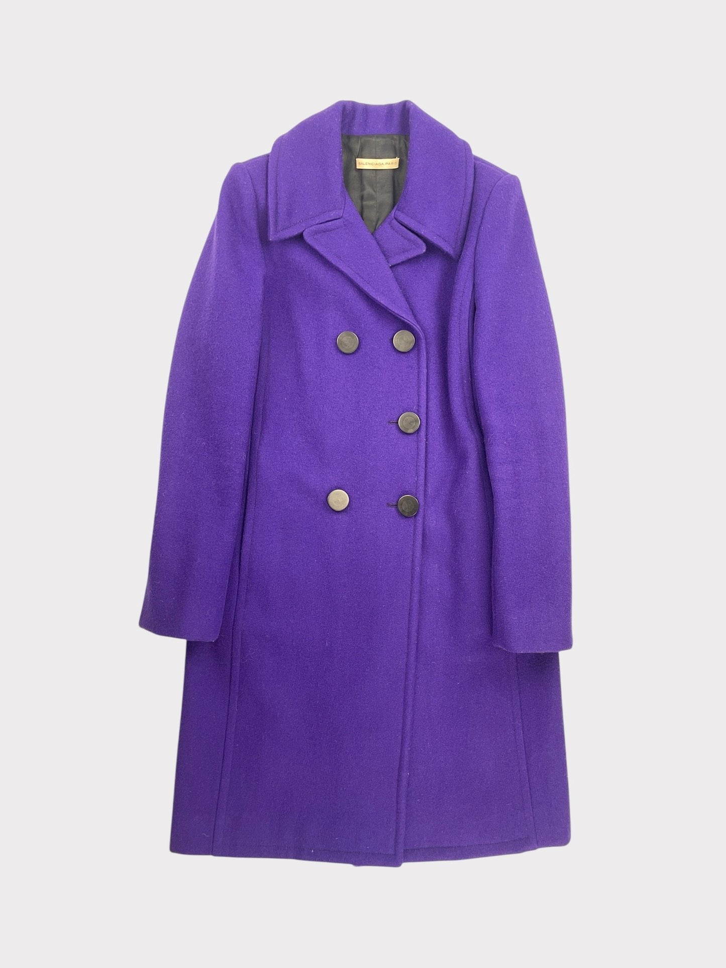 Balenciaga Wool Coat, Size 38